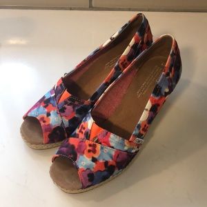 Floral Toms Wedges